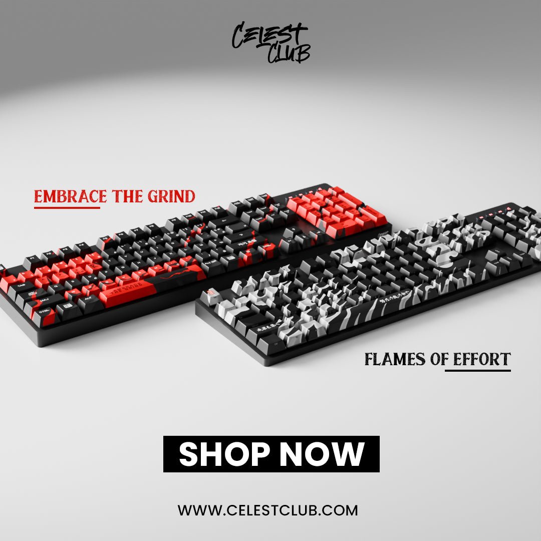 Keycaps Full Set - Embrace the Grind - PREORDER - CelestClub